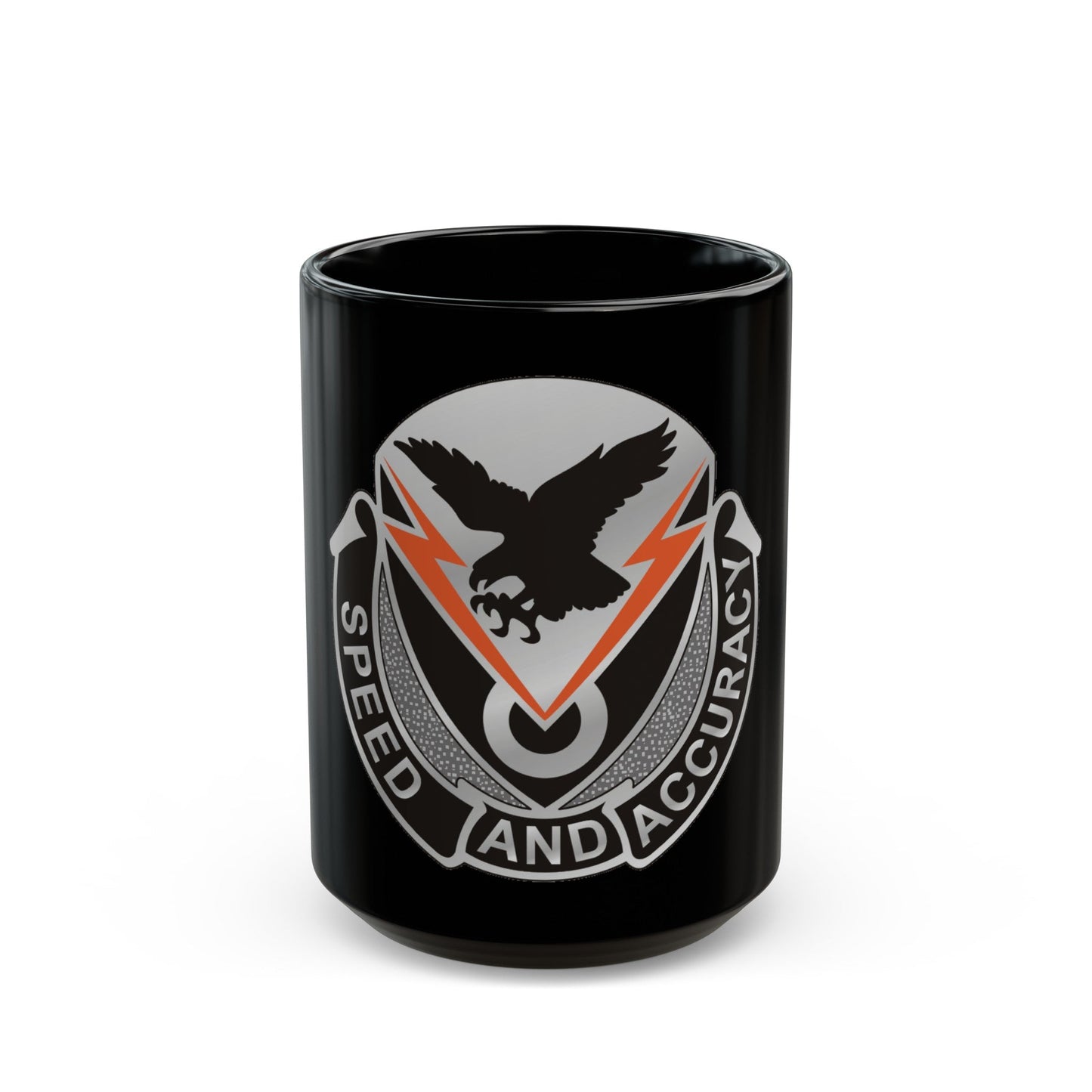 327 Signal Battalion (U.S. Army) Black Coffee Mug-15oz-The Sticker Space