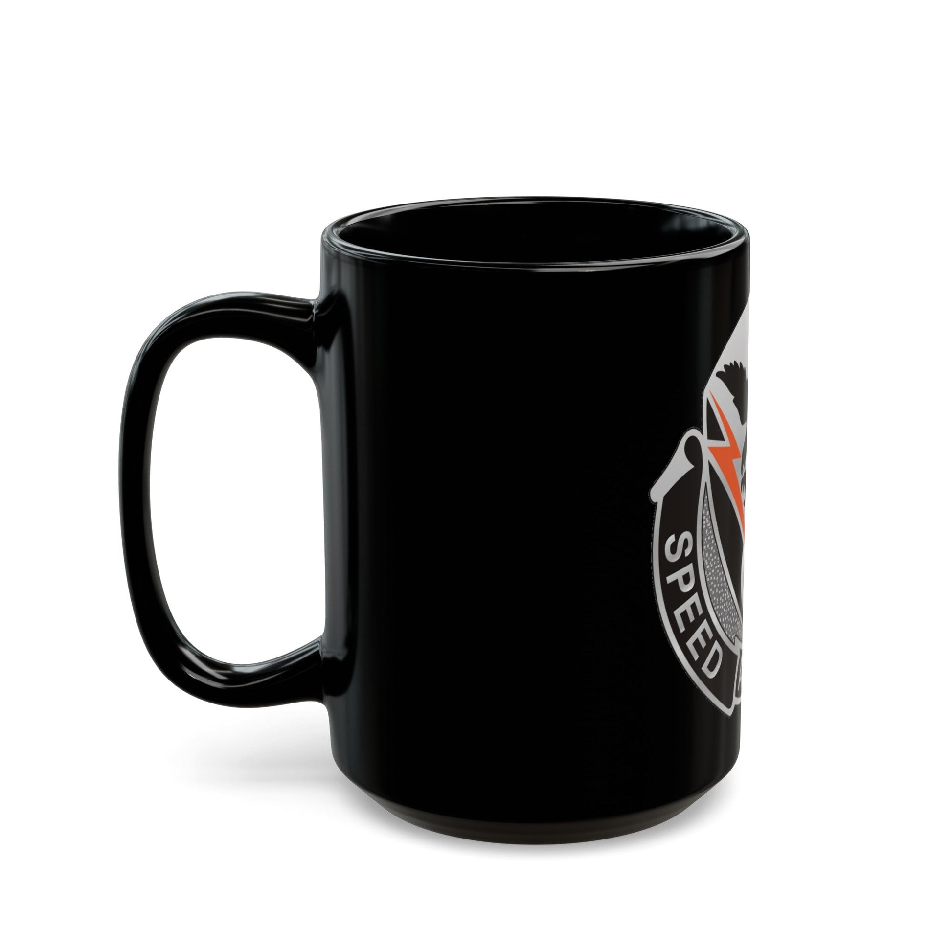 327 Signal Battalion (U.S. Army) Black Coffee Mug-The Sticker Space