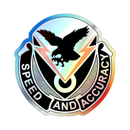 327 Signal Battalion (U.S. Army) Holographic STICKER Die-Cut Vinyl Decal - The Sticker Space