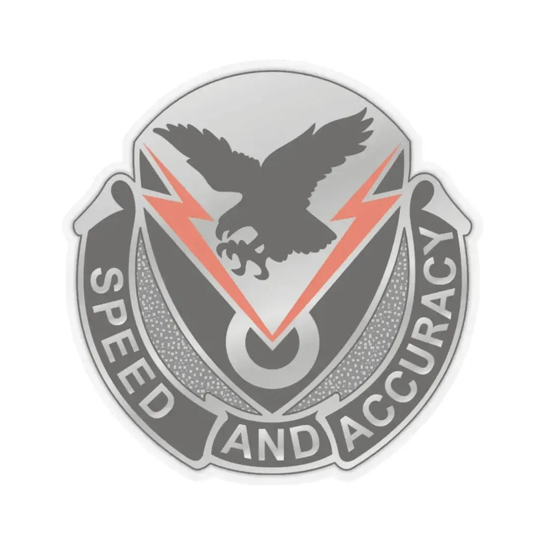 327 Signal Battalion (U.S. Army) STICKER Vinyl Kiss-Cut Decal 4 Inch Transparent - The Sticker Space