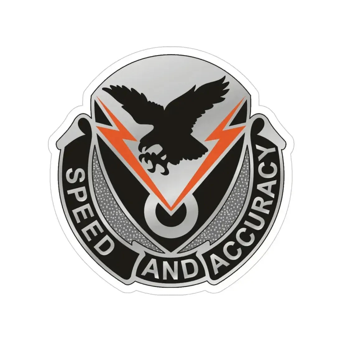 327 Signal Battalion (U.S. Army) Transparent STICKER Die-Cut Vinyl Decal 4 Inch - The Sticker Space