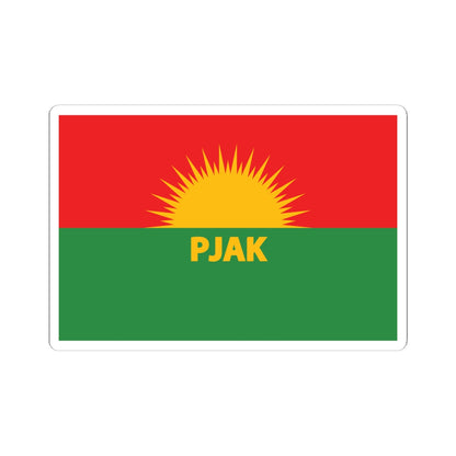 Flag of Partiya Jiyana Azad a Kurdistanê (Iran) STICKER Vinyl Kiss-Cut Decal
