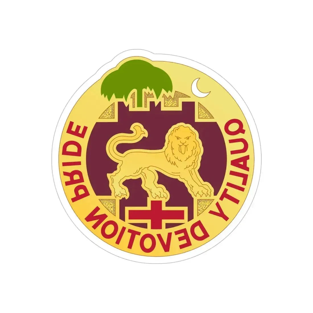3271 US Hospital (U.S. Army) REVERSE PRINT Transparent Die-Cut STICKER - The Sticker Space