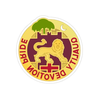 3271 US Hospital (U.S. Army) REVERSE PRINT Transparent Die-Cut STICKER - The Sticker Space