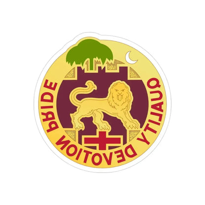 3271 US Hospital (U.S. Army) REVERSE PRINT Transparent Die-Cut STICKER - The Sticker Space