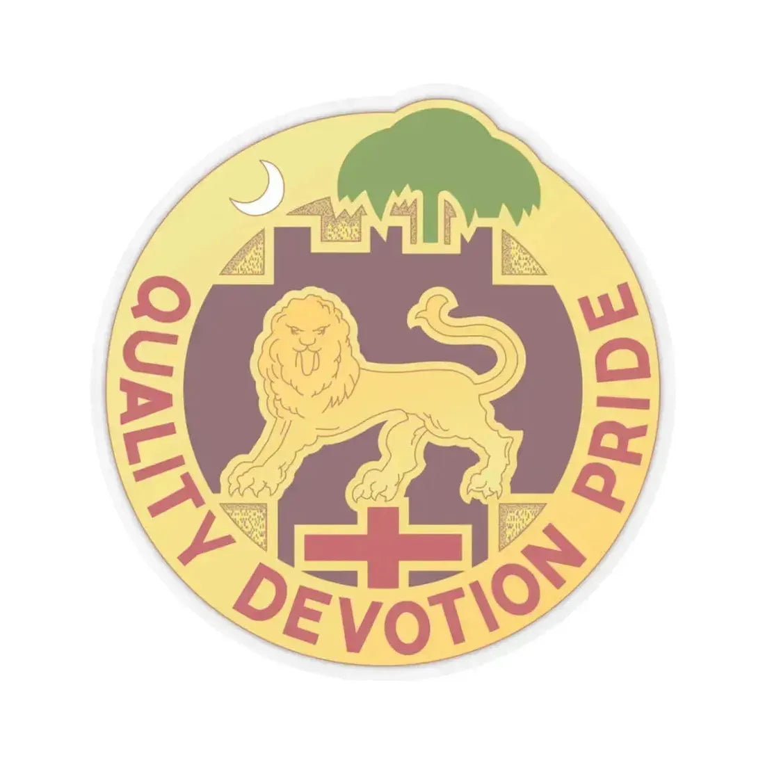 3271 US Hospital (U.S. Army) STICKER Vinyl Kiss-Cut Decal 3 Inch Transparent - The Sticker Space