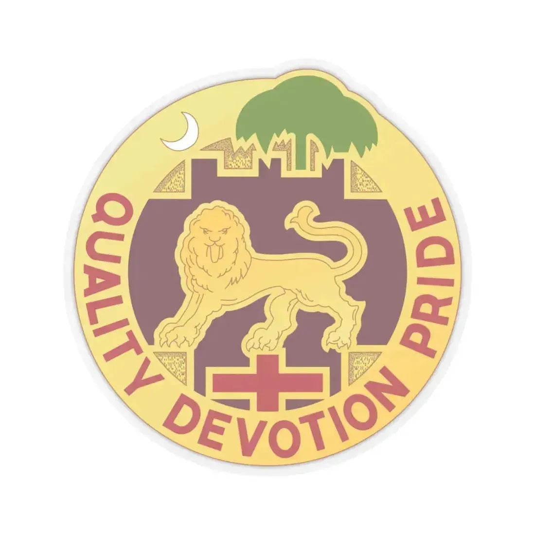 3271 US Hospital (U.S. Army) STICKER Vinyl Kiss-Cut Decal 4 Inch Transparent - The Sticker Space