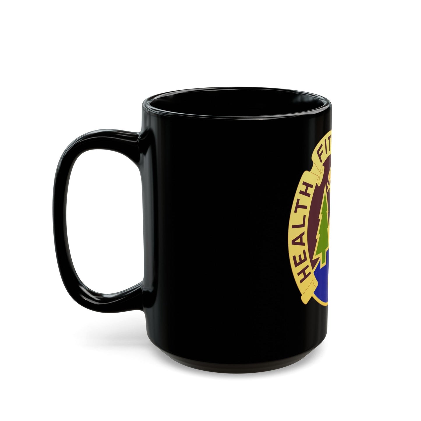 3274 US Hospital (U.S. Army) Black Coffee Mug-The Sticker Space