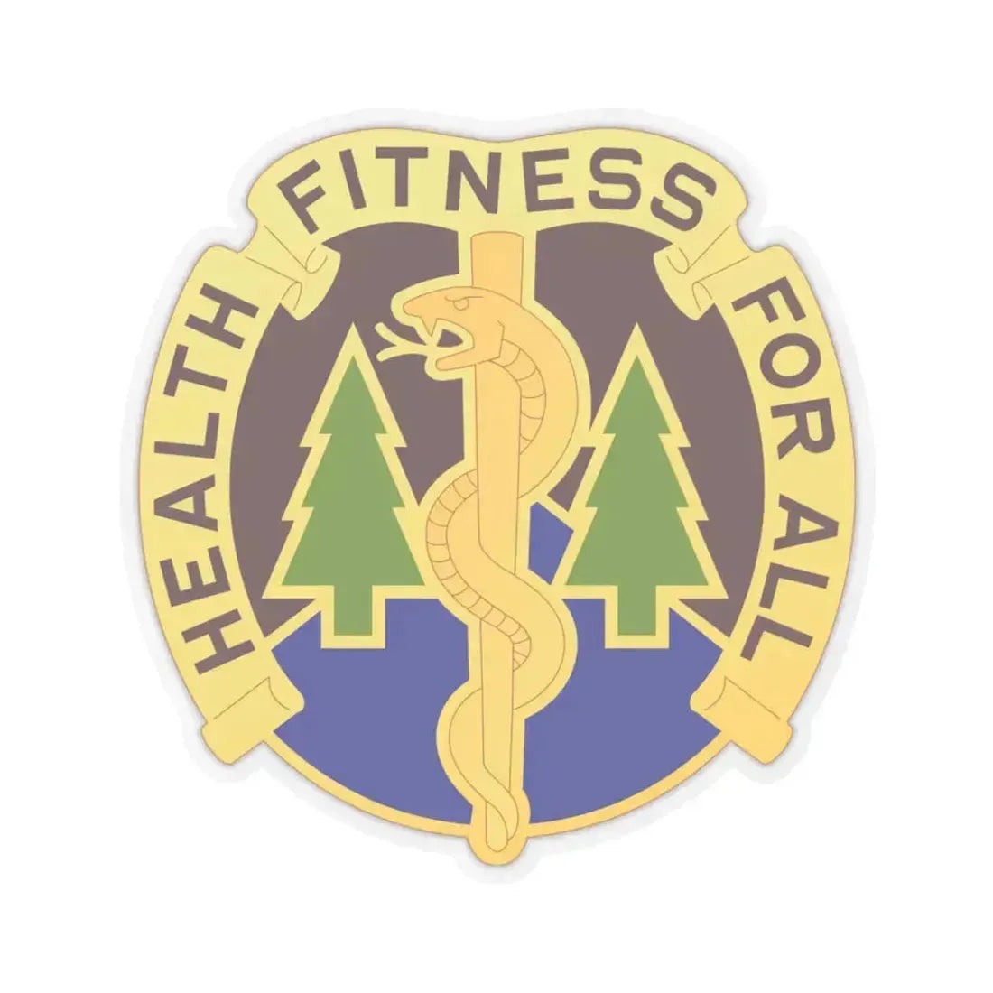 3274 US Hospital (U.S. Army) STICKER Vinyl Kiss-Cut Decal 3 Inch Transparent - The Sticker Space