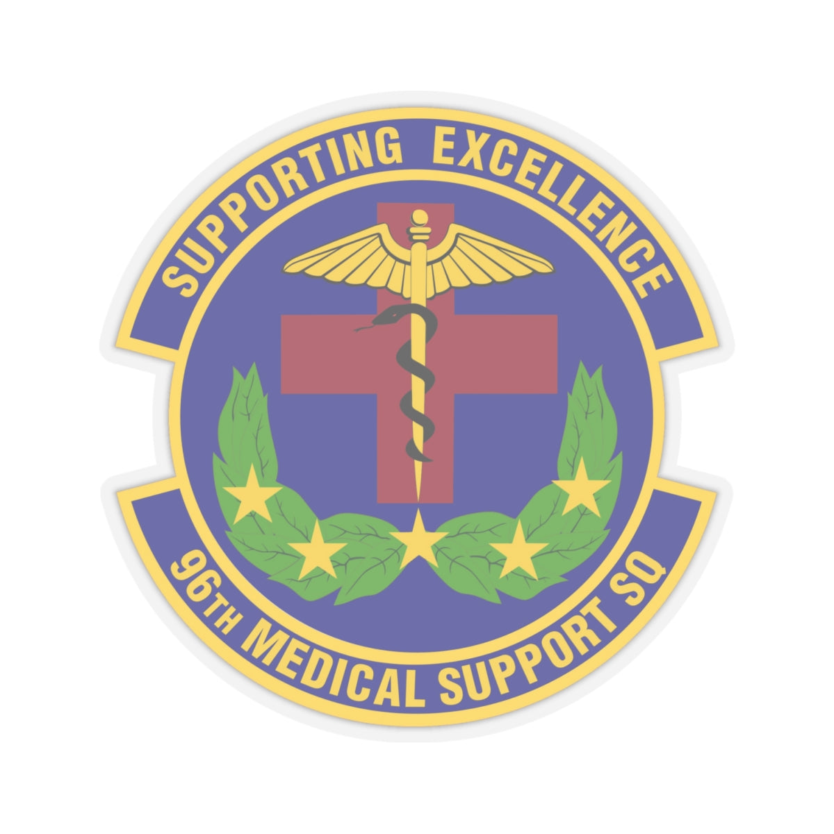 96th Medical Support Squadron (U.S. Air Force) STICKER Vinyl Kiss-Cut Decal