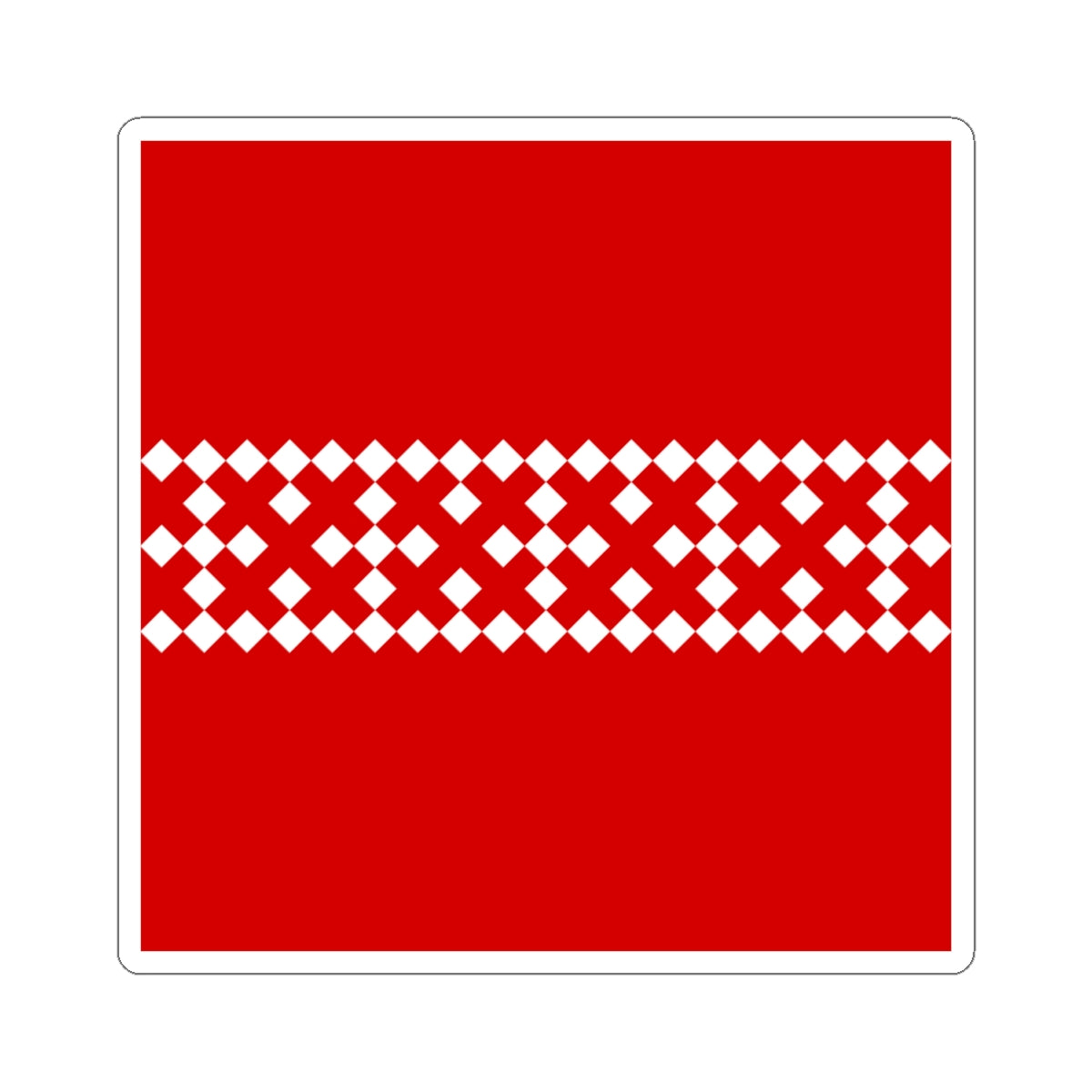 Dovzhky Khmelnytskyi Oblast flag (Ukraine) STICKER Vinyl Kiss-Cut Decal