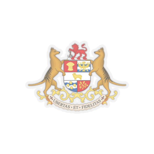 Coat of arms of Tasmania - STICKER Vinyl Kiss-Cut Decal