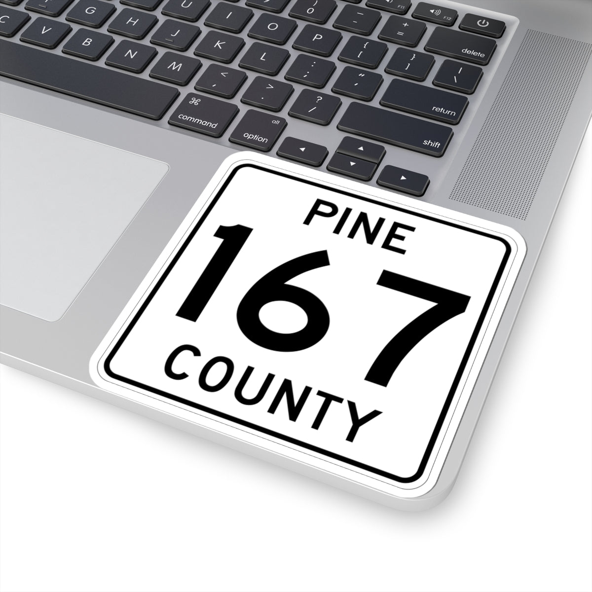 Pine County Route 167 MN (Minnesota) (Road Sign) STICKER Vinyl Kiss-Cut Decal