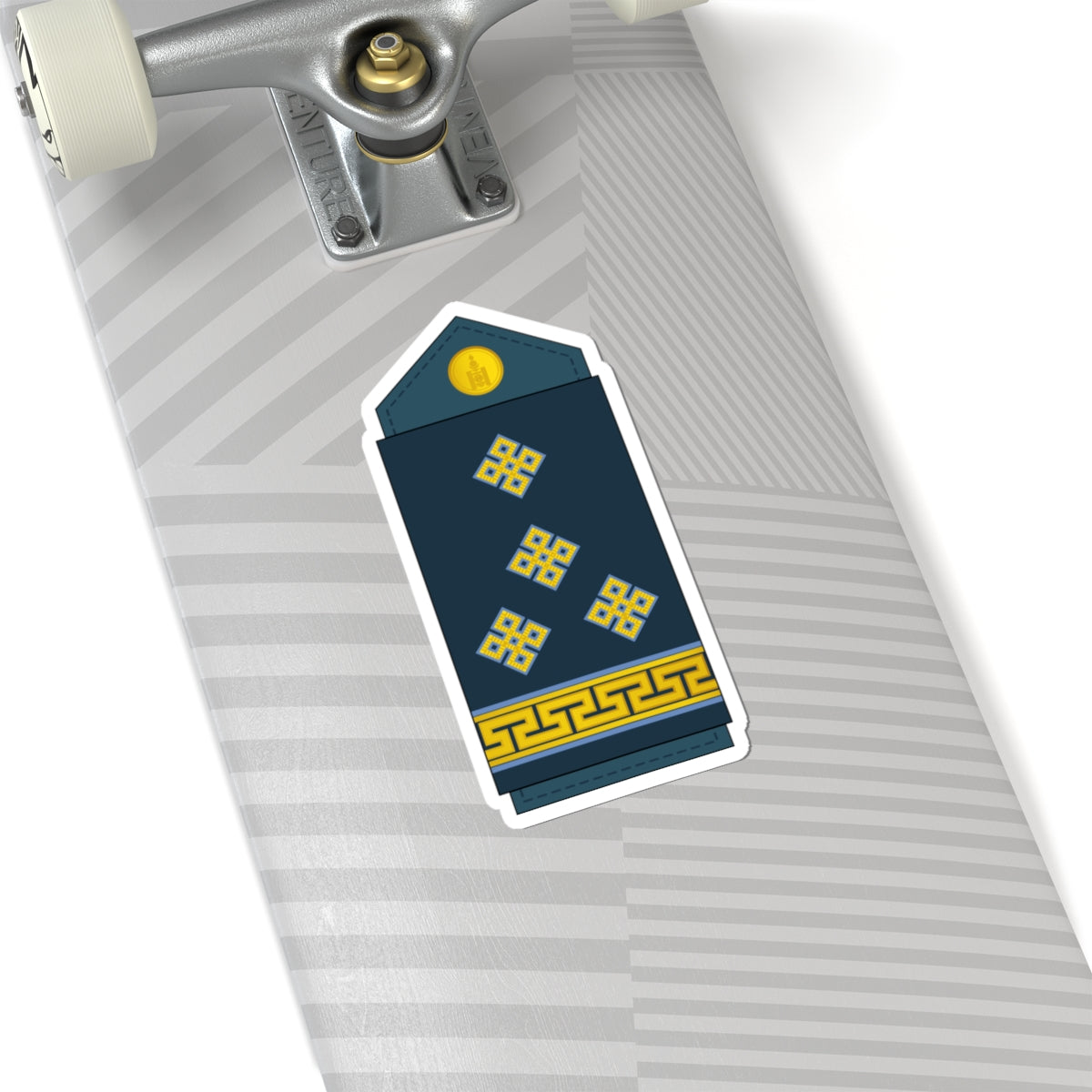 10.Mongolian Air Force CPT (Mongolia) (Military Rank) STICKER Vinyl Kiss-Cut Decal