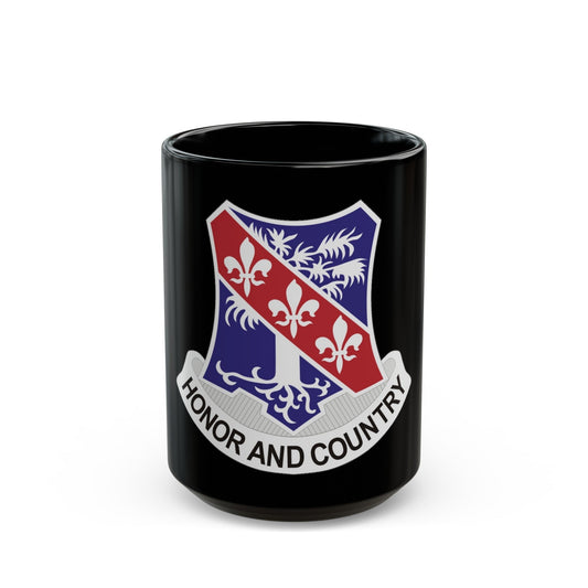 327th Infantry Regiment (U.S. Army) Black Coffee Mug-15oz-The Sticker Space