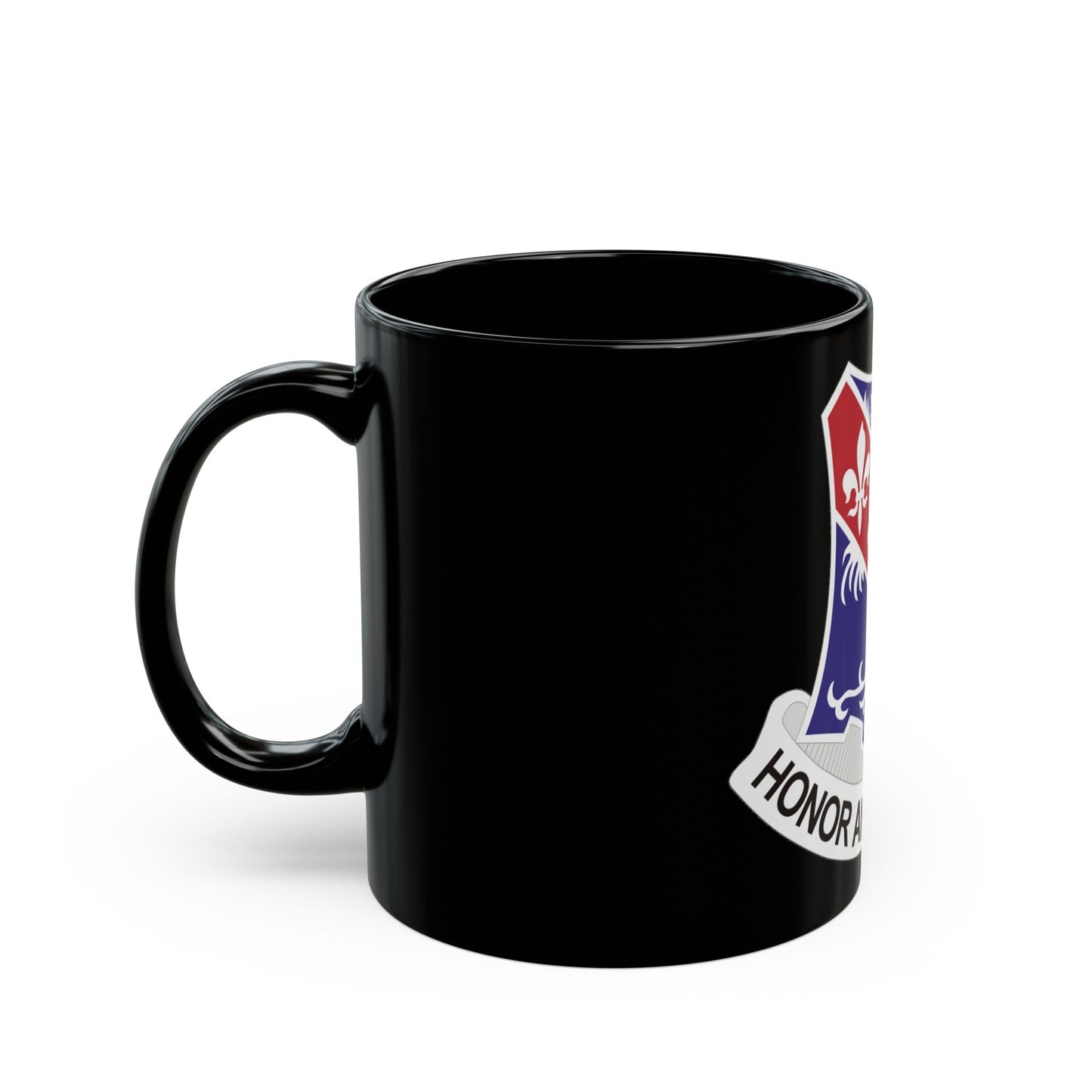 327th Infantry Regiment (U.S. Army) Black Coffee Mug-The Sticker Space