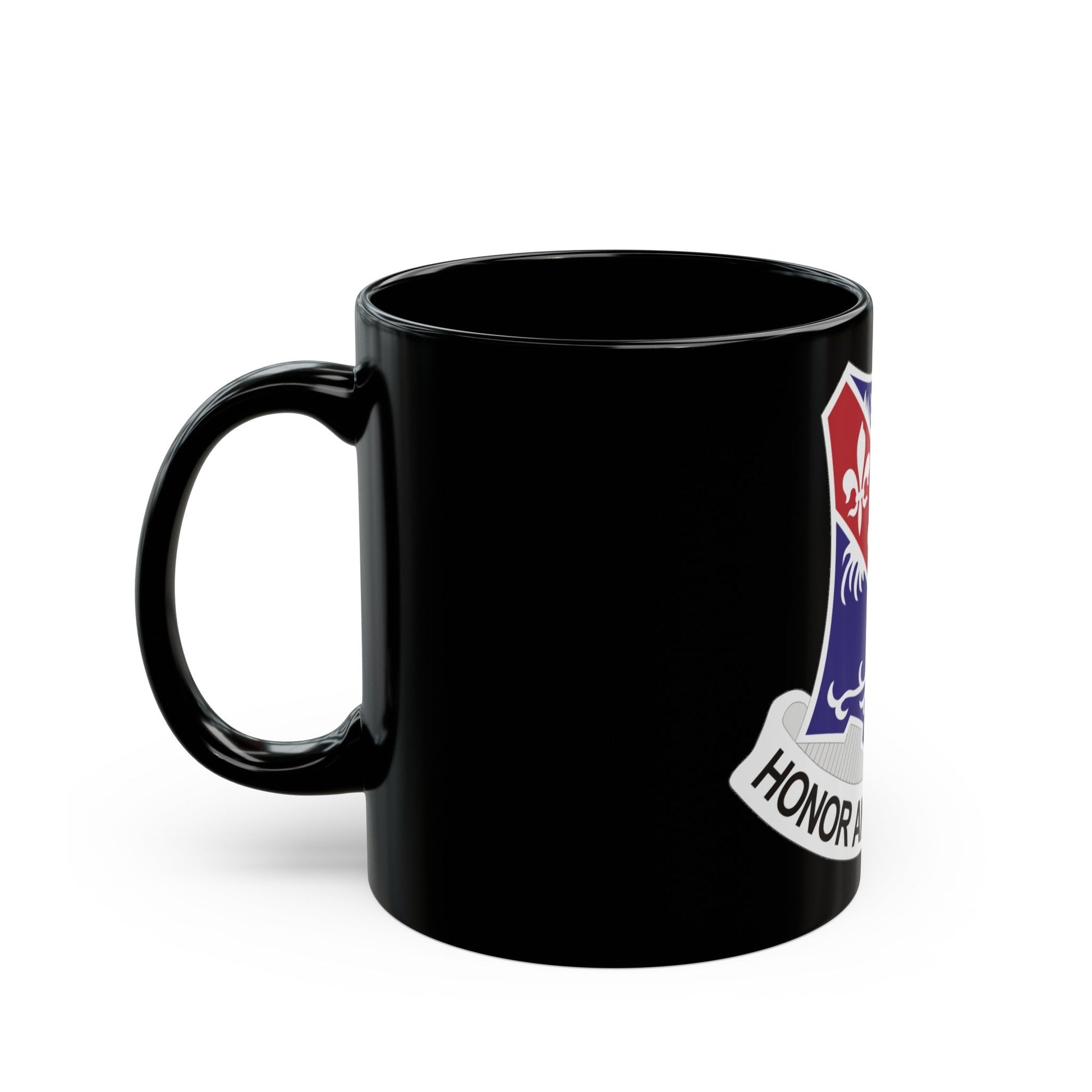 327th Infantry Regiment (U.S. Army) Black Coffee Mug-The Sticker Space