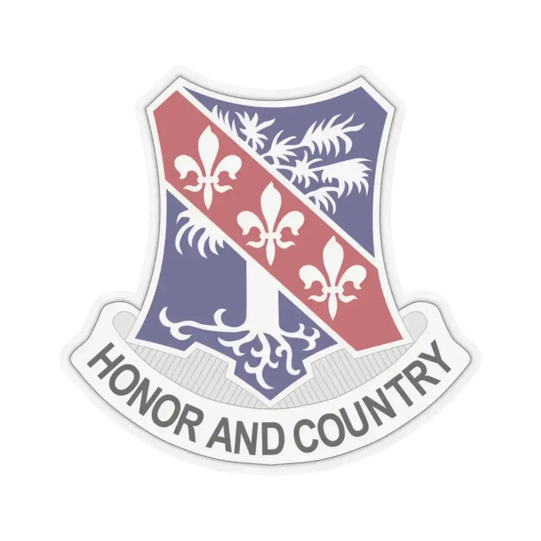 327th Infantry Regiment (U.S. Army) STICKER Vinyl Kiss-Cut Decal 4 Inch Transparent - The Sticker Space