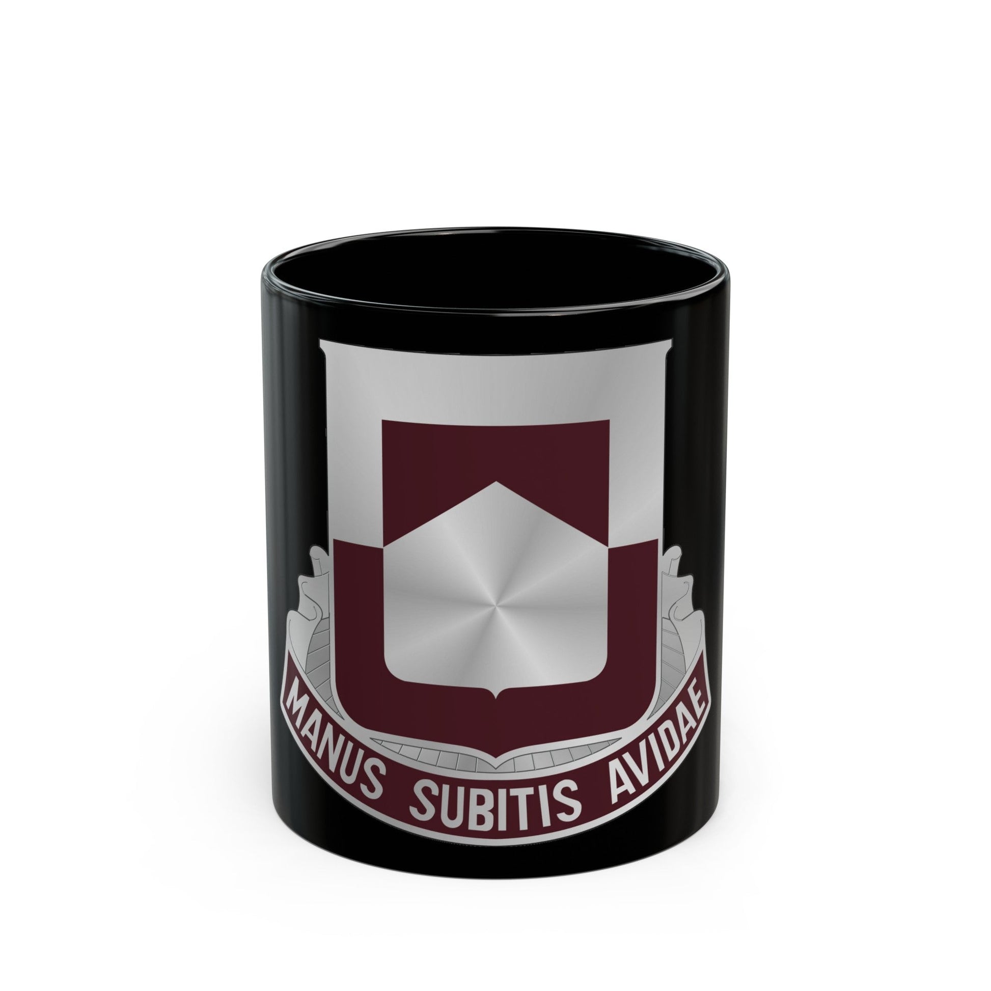 328 Medical Battalion (U.S. Army) Black Coffee Mug-11oz-The Sticker Space