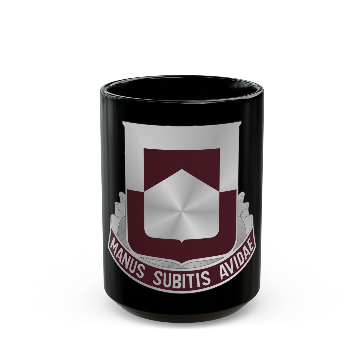 328 Medical Battalion (U.S. Army) Black Coffee Mug-15oz-The Sticker Space