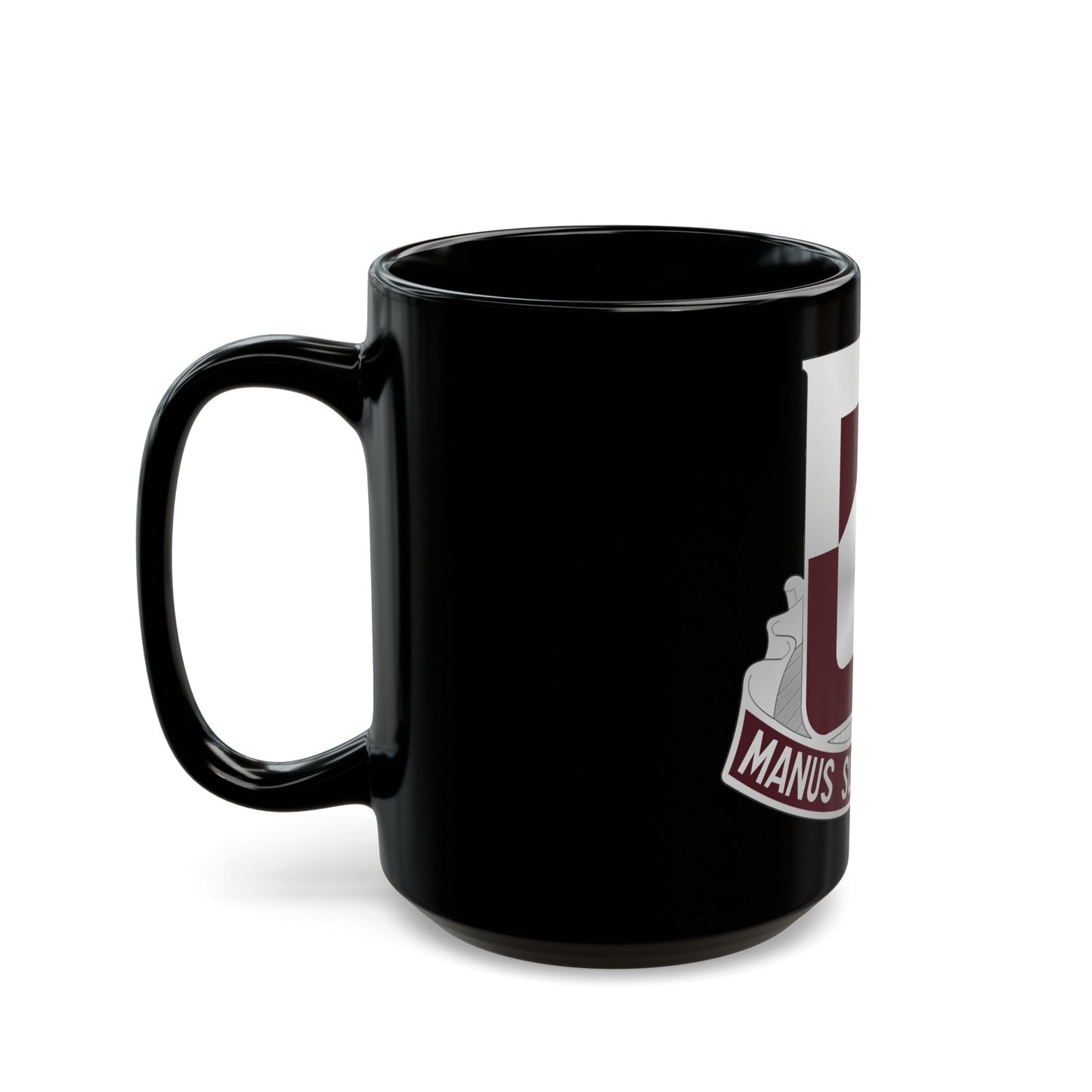 328 Medical Battalion (U.S. Army) Black Coffee Mug-The Sticker Space