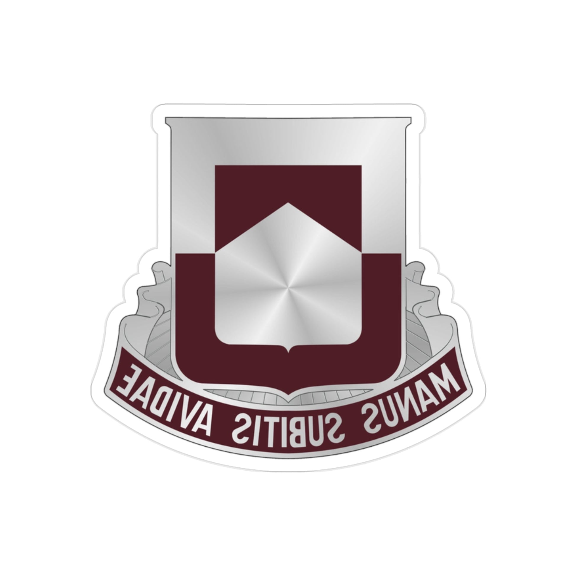 328 Medical Battalion (U.S. Army) REVERSE PRINT Transparent STICKER-2 Inch-The Sticker Space