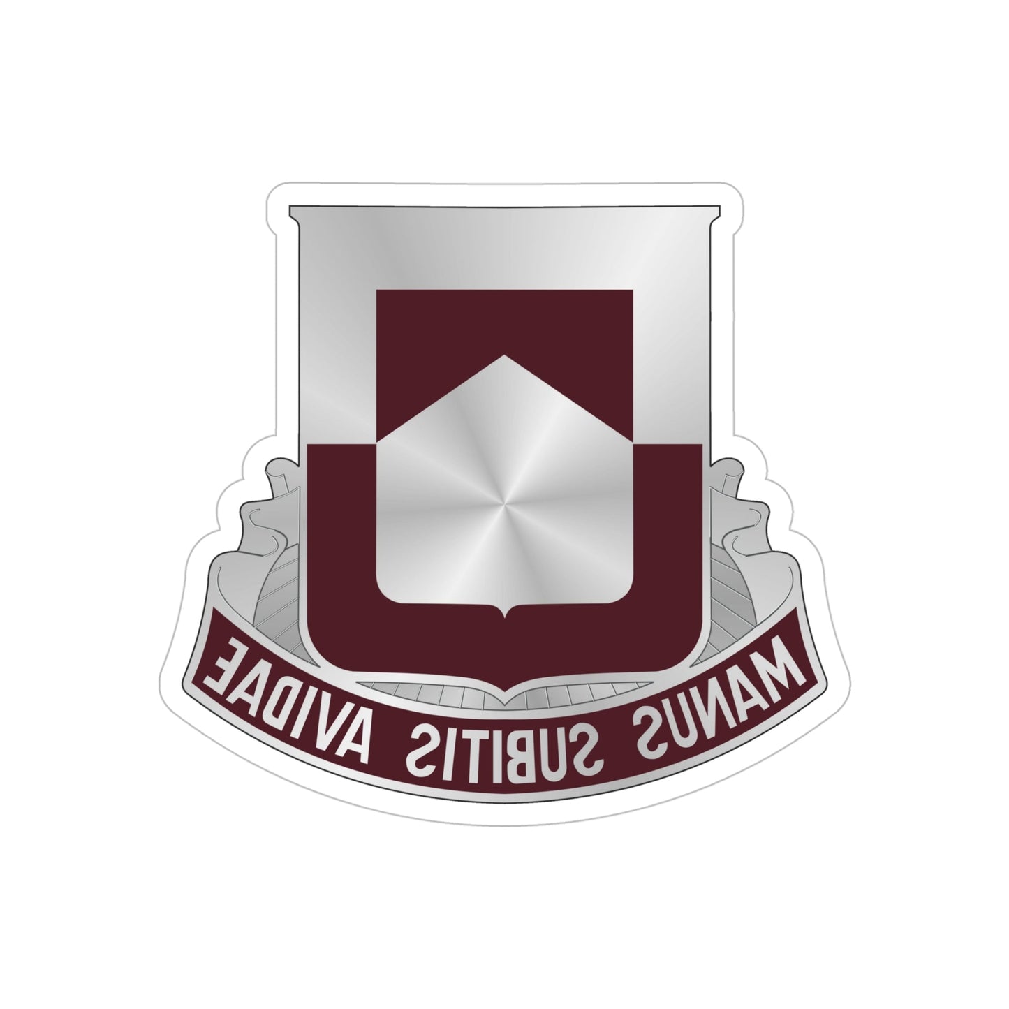 328 Medical Battalion (U.S. Army) REVERSE PRINT Transparent STICKER-5" × 5"-The Sticker Space