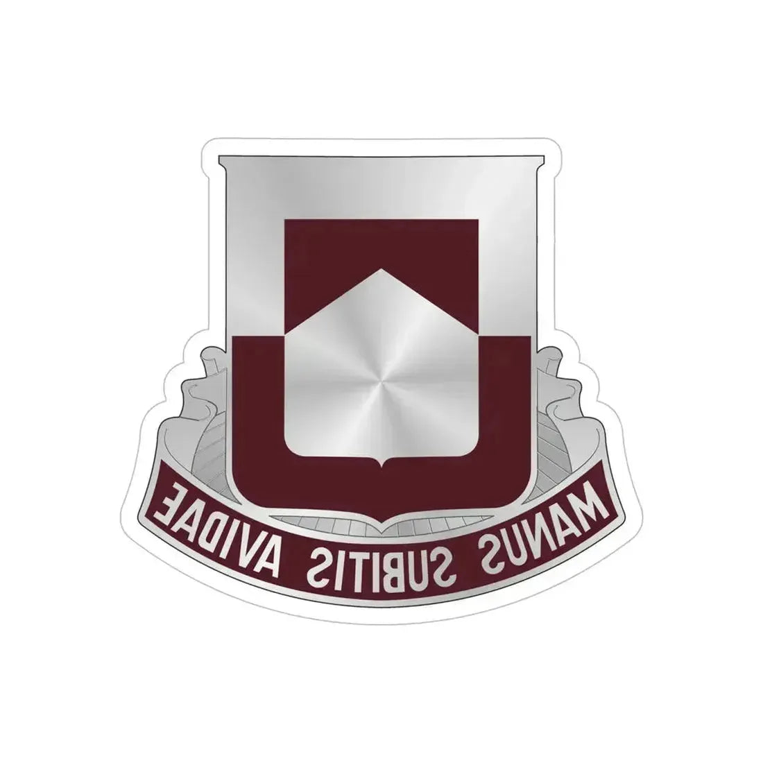 328 Medical Battalion (U.S. Army) REVERSE PRINT Transparent Die-Cut STICKER 6 Inch Die-Cut Transparent - The Sticker Space