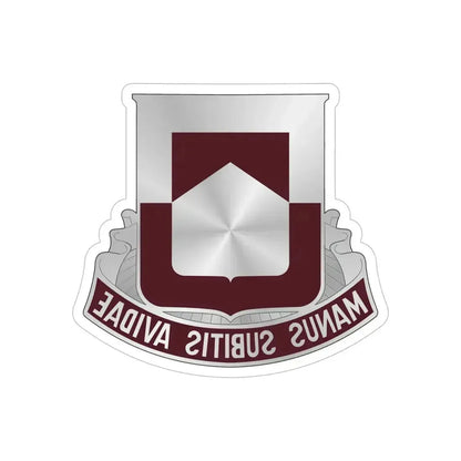 328 Medical Battalion (U.S. Army) REVERSE PRINT Transparent Die-Cut STICKER 6 Inch Die-Cut Transparent - The Sticker Space