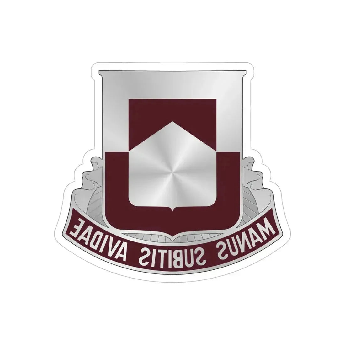 328 Medical Battalion (U.S. Army) REVERSE PRINT Transparent Die-Cut STICKER - The Sticker Space