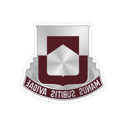 328 Medical Battalion (U.S. Army) REVERSE PRINT Transparent Die-Cut STICKER - The Sticker Space