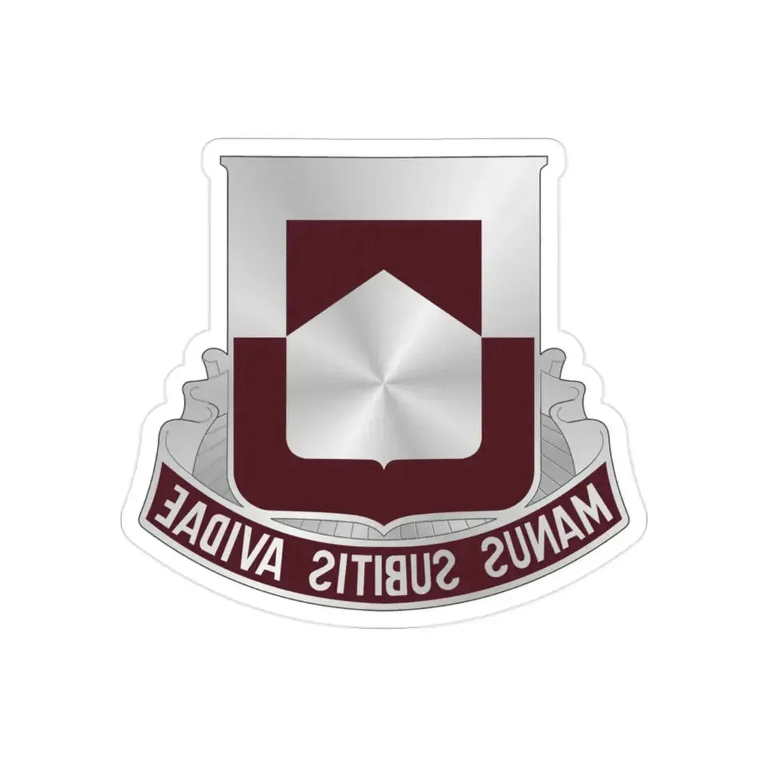 328 Medical Battalion (U.S. Army) REVERSE PRINT Transparent Die-Cut STICKER - The Sticker Space