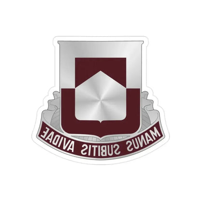 328 Medical Battalion (U.S. Army) REVERSE PRINT Transparent Die-Cut STICKER - The Sticker Space