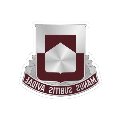328 Medical Battalion (U.S. Army) REVERSE PRINT Transparent Die-Cut STICKER - The Sticker Space