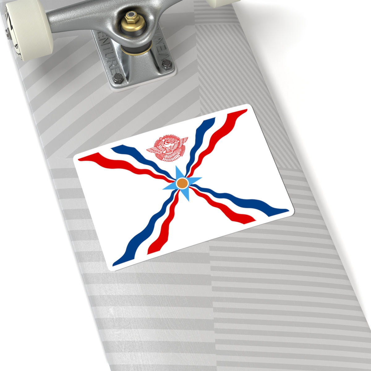Flag of the Assyrians (Iraq) STICKER Vinyl Kiss-Cut Decal