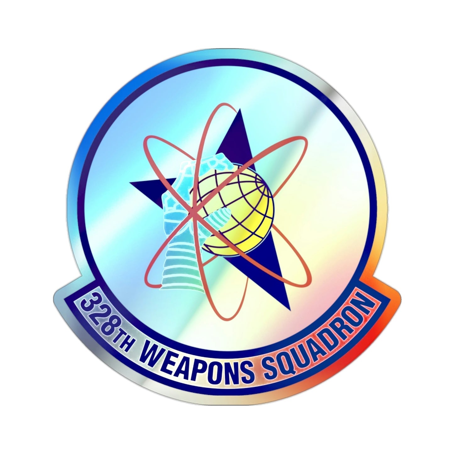 328th Weapons Squadron (U.S. Air Force) Holographic STICKER Die-Cut Vinyl Decal-2 Inch-The Sticker Space