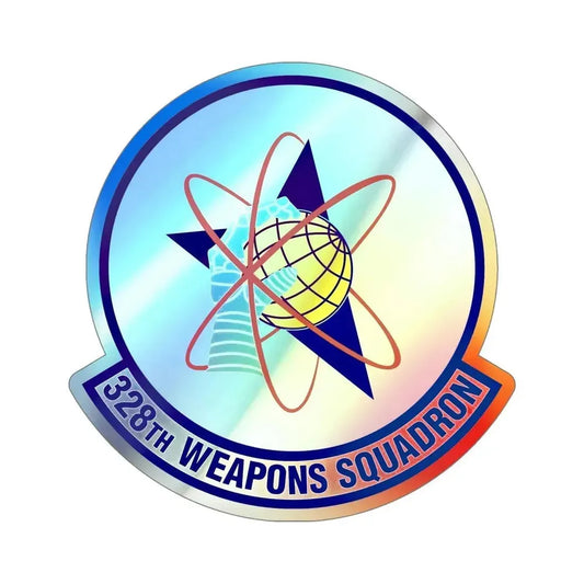 328th Weapons Squadron (U.S. Air Force) Holographic STICKER Die-Cut Vinyl Decal 6 Inch Holographic - The Sticker Space
