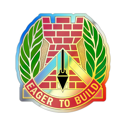 329 Engineer Group (U.S. Army) Holographic STICKER Die-Cut Vinyl Decal-5 Inch-The Sticker Space