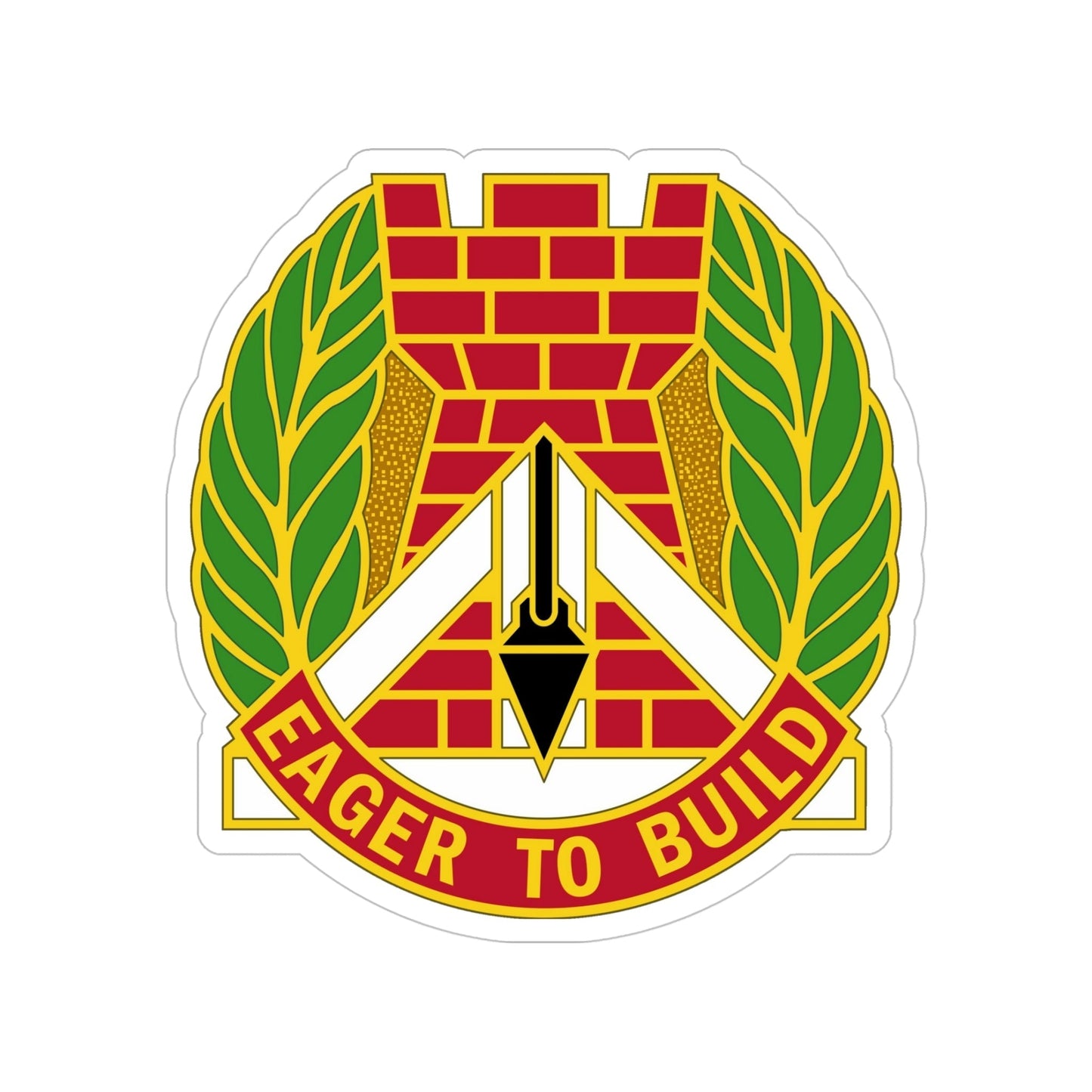 329 Engineer Group (U.S. Army) Transparent STICKER Die-Cut Vinyl Decal-5 Inch-The Sticker Space