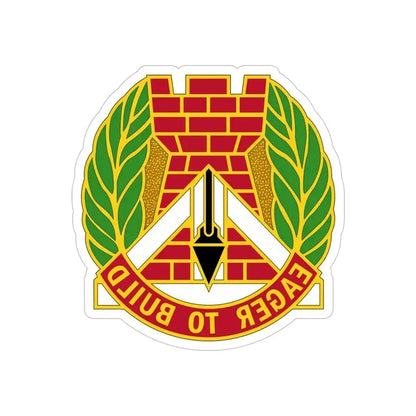 329 Engineer Group (U.S. Army) REVERSE PRINT Transparent Die-Cut STICKER - The Sticker Space