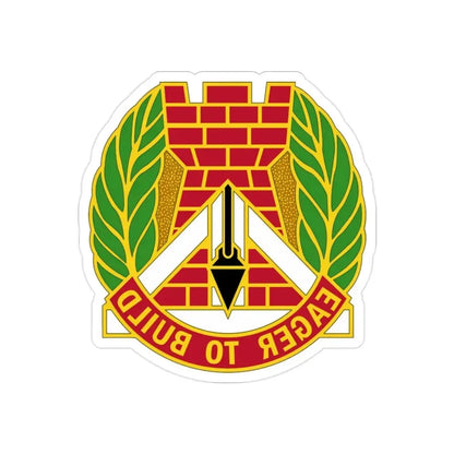 329 Engineer Group (U.S. Army) REVERSE PRINT Transparent Die-Cut STICKER - The Sticker Space