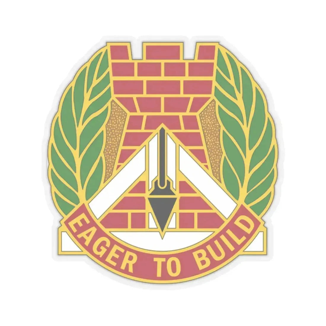 329 Engineer Group (U.S. Army) STICKER Vinyl Kiss-Cut Decal 2 Inch Transparent - The Sticker Space