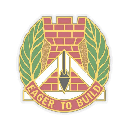 329 Engineer Group (U.S. Army) STICKER Vinyl Kiss-Cut Decal 6 Inch Transparent - The Sticker Space