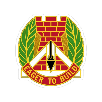 329 Engineer Group (U.S. Army) Transparent STICKER Die-Cut Vinyl Decal 2 Inch - The Sticker Space