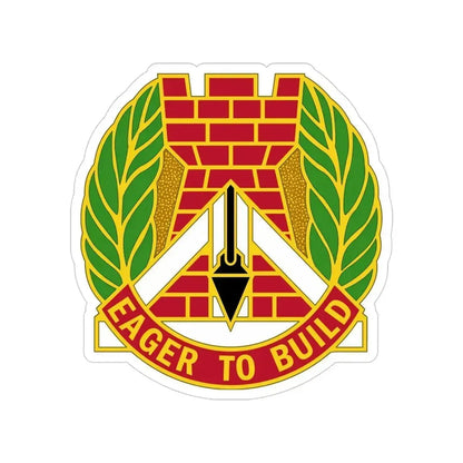 329 Engineer Group (U.S. Army) Transparent STICKER Die-Cut Vinyl Decal 4 Inch - The Sticker Space
