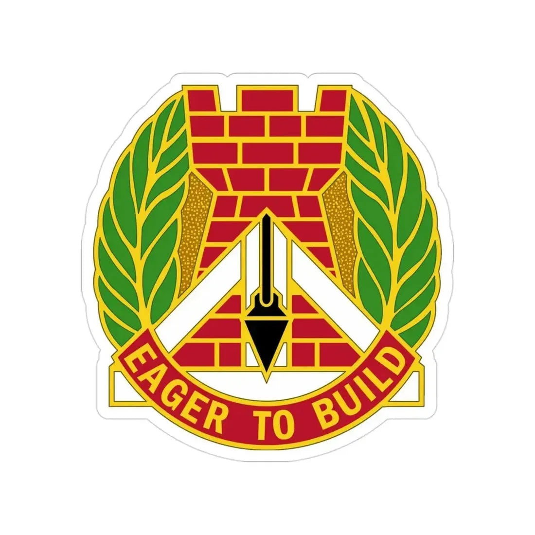 329 Engineer Group (U.S. Army) Transparent STICKER Die-Cut Vinyl Decal - The Sticker Space