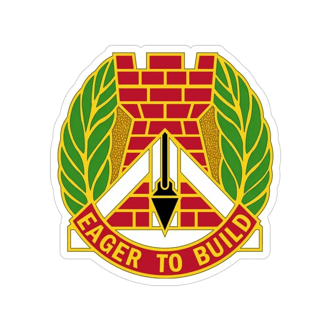 329 Engineer Group (U.S. Army) Transparent STICKER Die-Cut Vinyl Decal - The Sticker Space