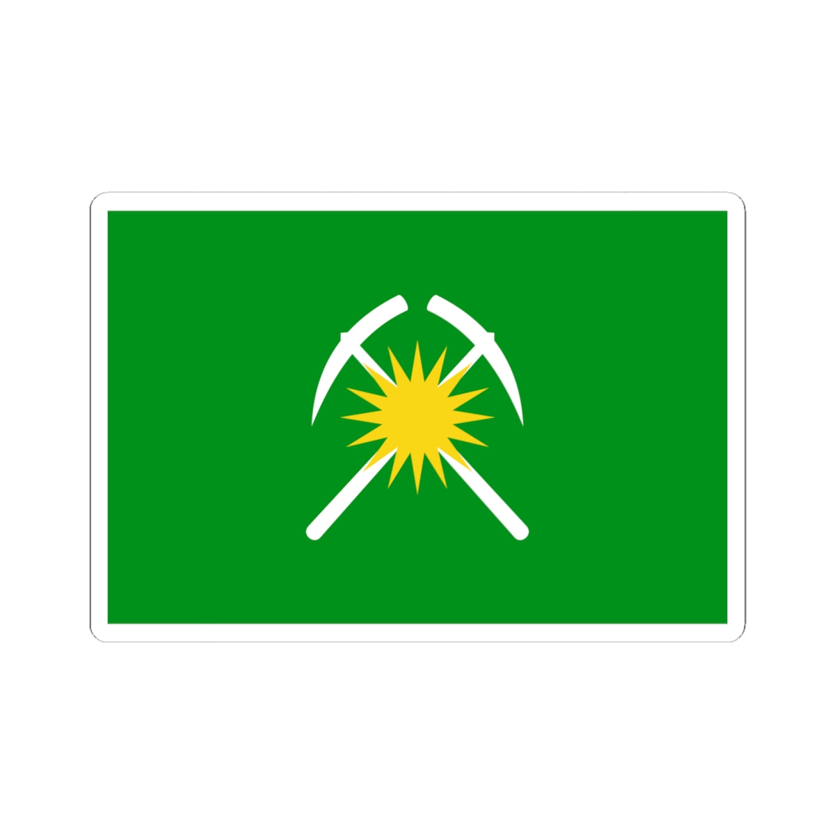 Flag of Raychikhinsk Amur oblast (Russia) STICKER Vinyl Kiss-Cut Decal