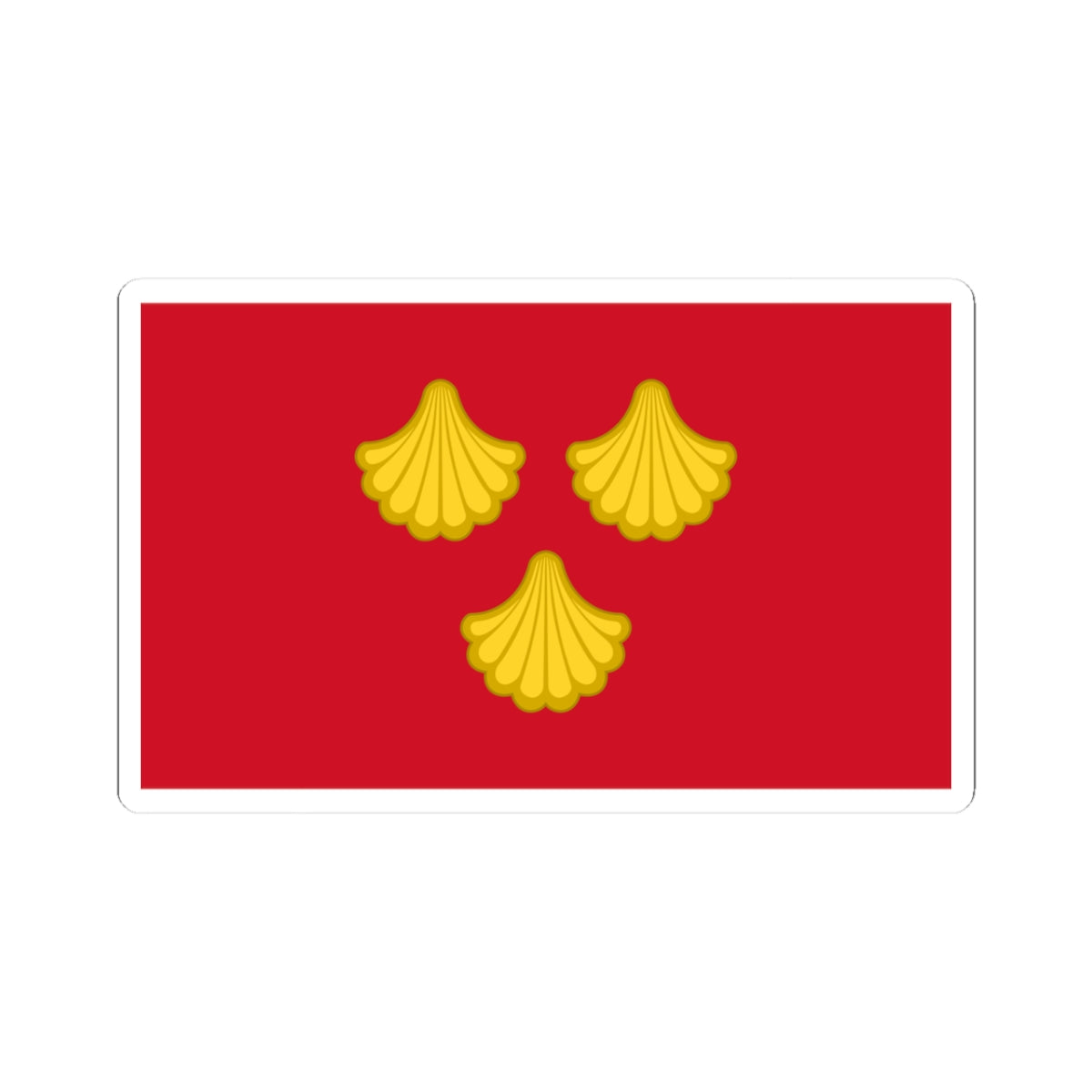 St James Church Quedgeley flag (England) STICKER Vinyl Kiss-Cut Decal