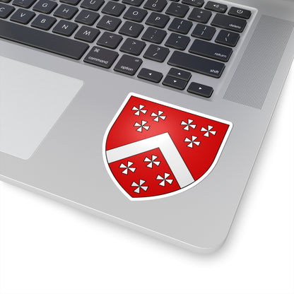 Armorial BerkeleyE CoA (England) (Coat of Arms) STICKER Vinyl Kiss-Cut Decal